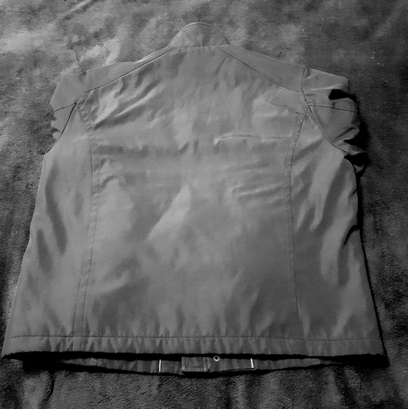 Structure Faux Leather Mens Moto Jacket Large - Picture 4 of 9